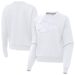 Kansas City Chiefs Antigua Women's Victory Pullover Sweatshirt - White - NFL