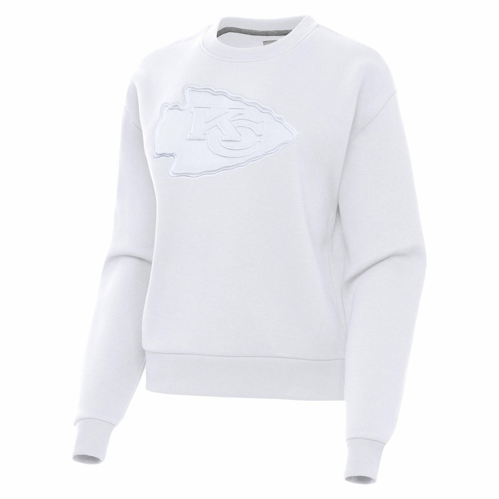 Kansas City Chiefs Antigua Women's Victory Pullover Sweatshirt - White - NFL