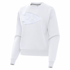 Kansas City Chiefs Antigua Women's Victory Pullover Sweatshirt - White - NFL