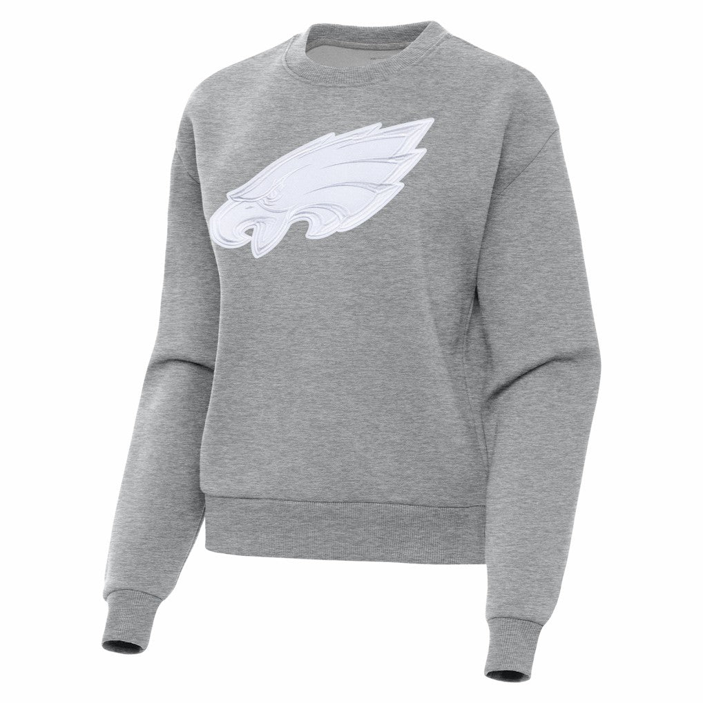 Philadelphia Eagles Antigua Women's Victory Pullover Sweatshirt - Heather Gray - NFL