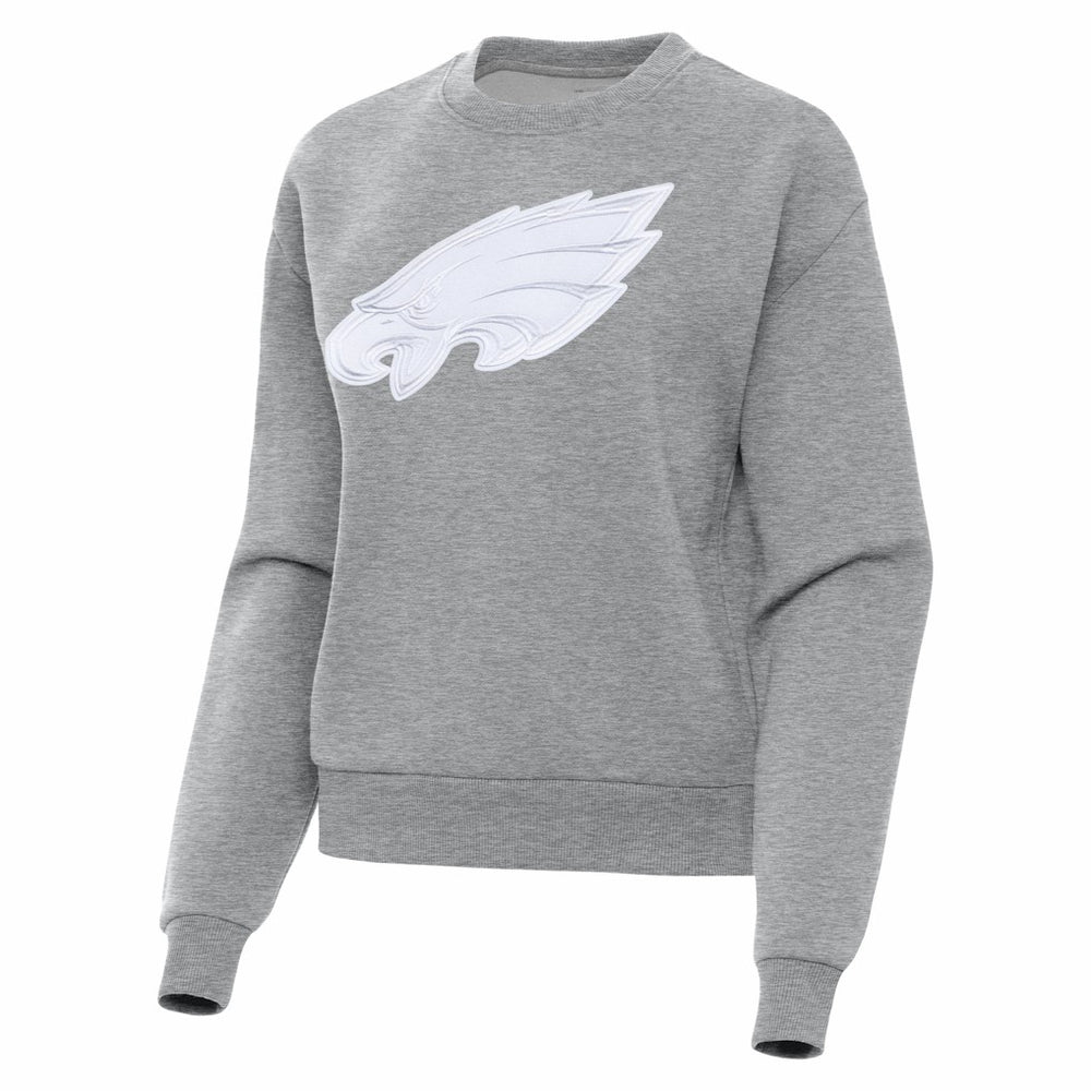 Philadelphia Eagles Antigua Women's Victory Pullover Sweatshirt - Heather Gray - NFL