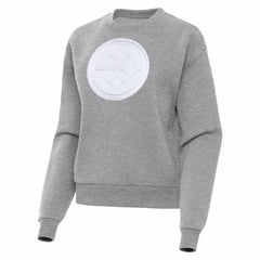 Pittsburgh Steelers Antigua Women's Victory Pullover Sweatshirt - Heather Gray - NFL