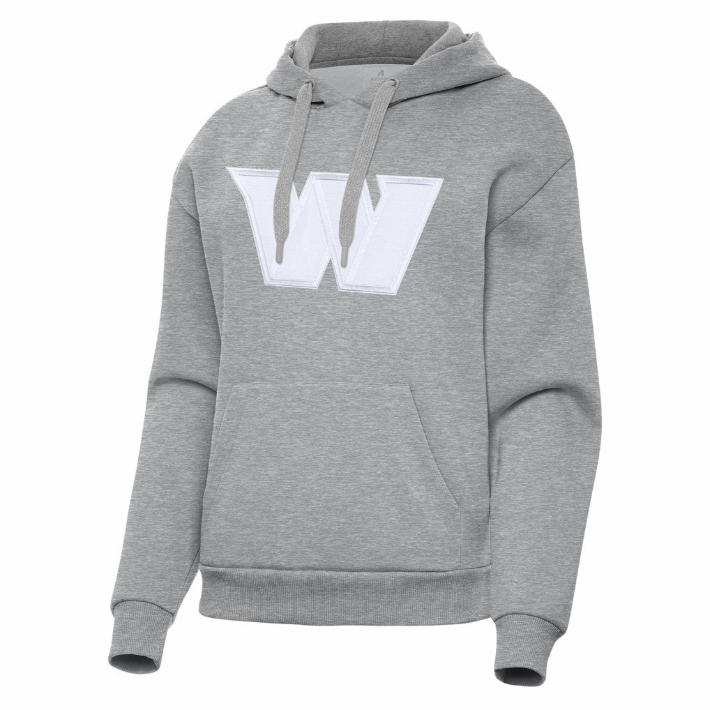 Washington Commanders Antigua Women's Victory Pullover Hoodie - Heather Gray - NFL
