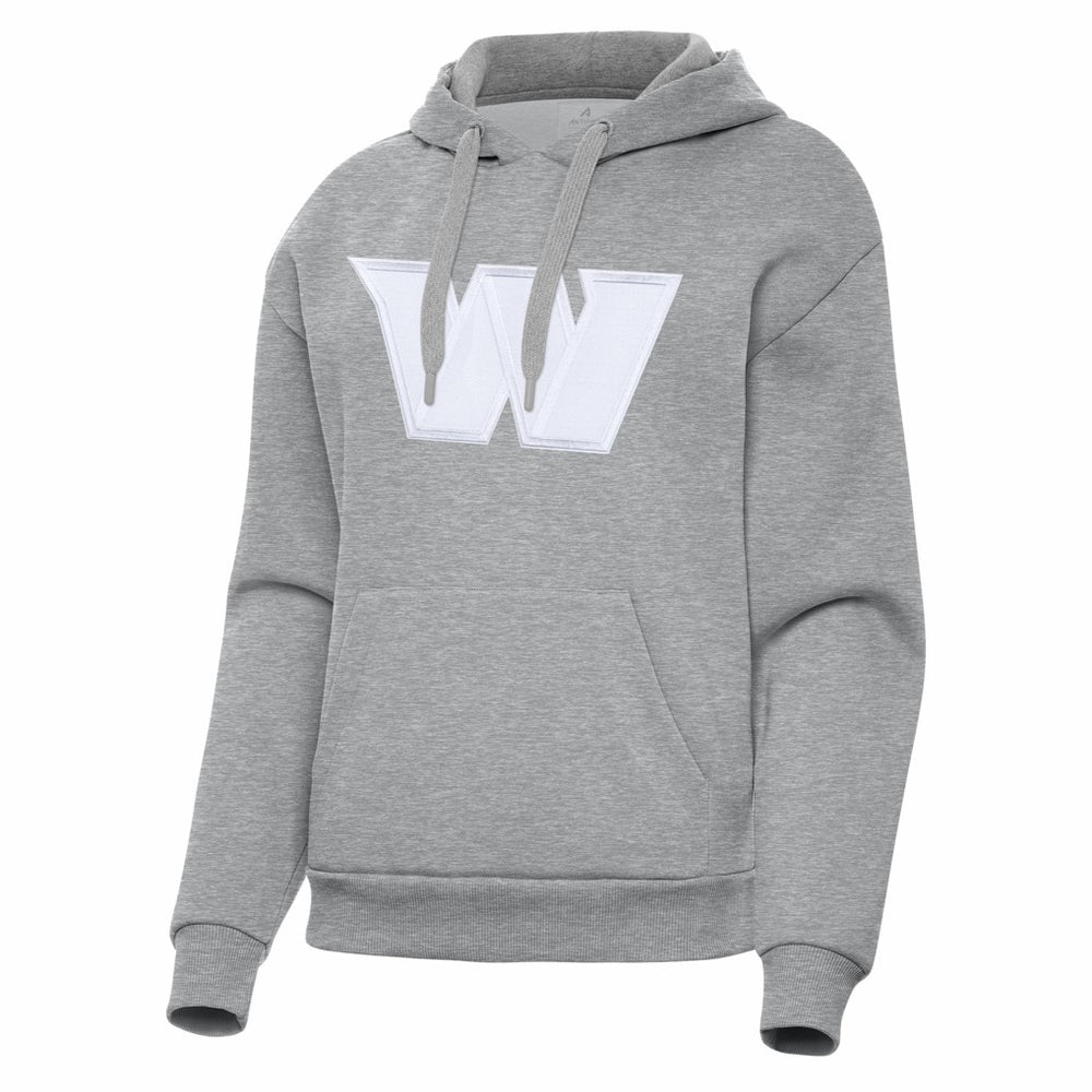 Washington Commanders Antigua Women's Victory Pullover Hoodie - Heather Gray - NFL