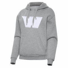 Washington Commanders Antigua Women's Victory Pullover Hoodie - Heather Gray - NFL