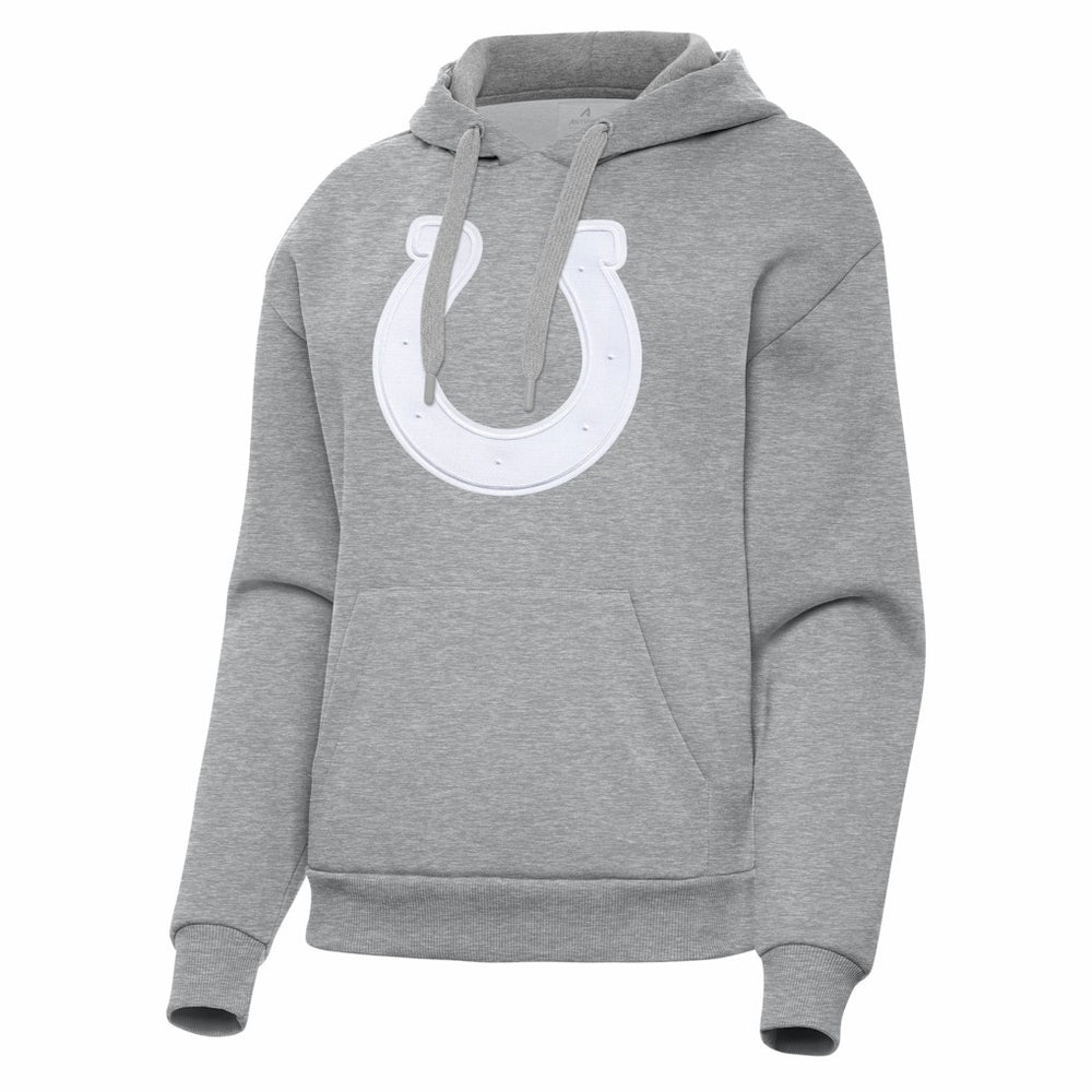 Indianapolis Colts Antigua Women's Victory Pullover Hoodie - Heather Gray - NFL