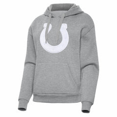 Indianapolis Colts Antigua Women's Victory Pullover Hoodie - Heather Gray - NFL