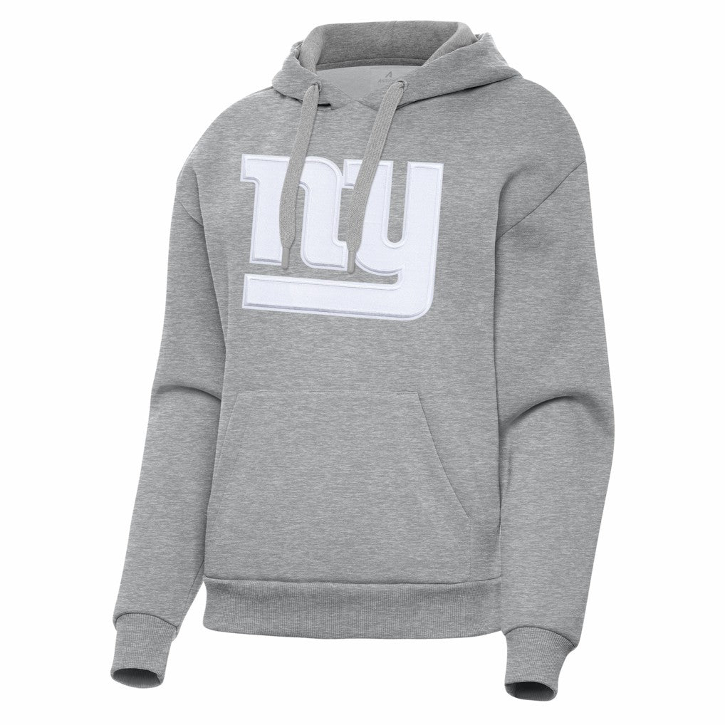 New York Giants Antigua Women's Victory Pullover Hoodie - Heather Gray - NFL