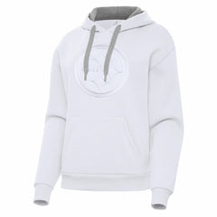 Pittsburgh Steelers Antigua Women's Victory Pullover Hoodie - White - NFL