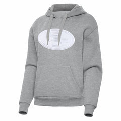 San Francisco 49ers Antigua Women's Victory Pullover Hoodie - Heather Gray - NFL