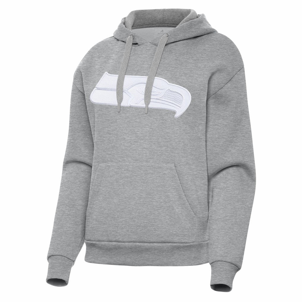 Seattle Seahawks Antigua Women's Victory Pullover Hoodie - Heather Gray - NFL