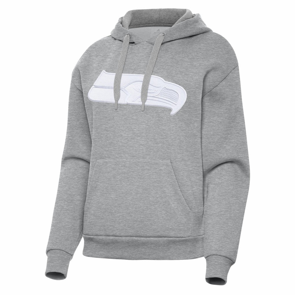 Seattle Seahawks Antigua Women's Victory Pullover Hoodie - Heather Gray - NFL