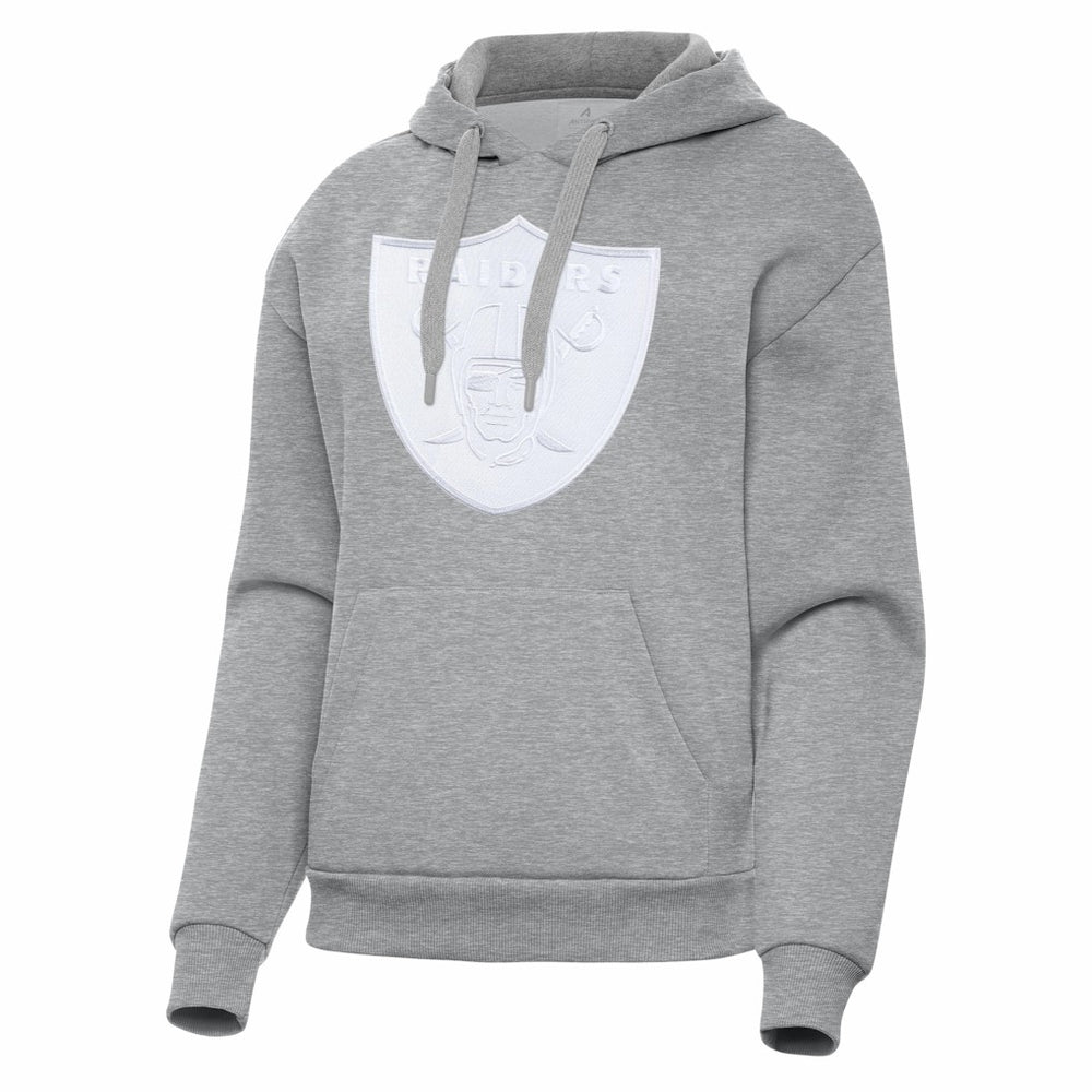 Las Vegas Raiders Antigua Women's Victory Pullover Hoodie - Heather Gray - NFL
