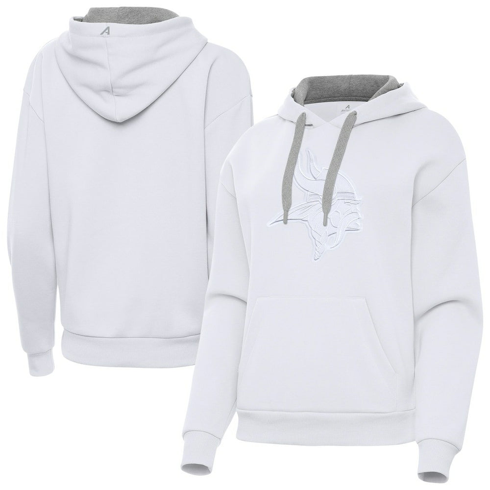 Minnesota Vikings Antigua Women's Victory Pullover Hoodie - White - NFL