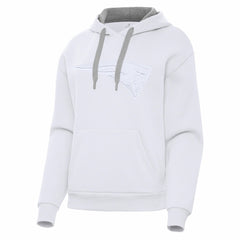 New England Patriots Antigua Women's Victory Pullover Hoodie - White - NFL