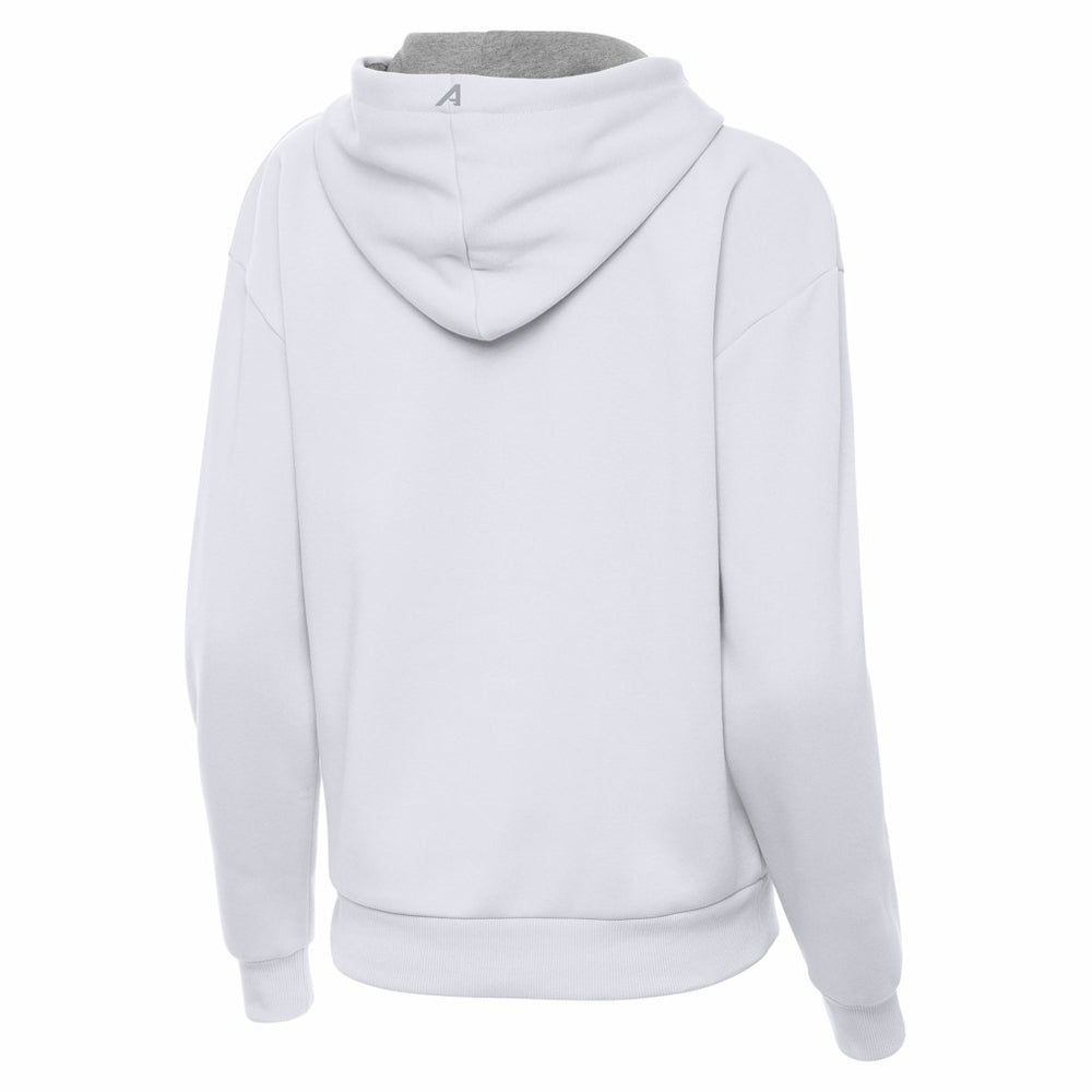 New England Patriots Antigua Women's Victory Pullover Hoodie - White - NFL