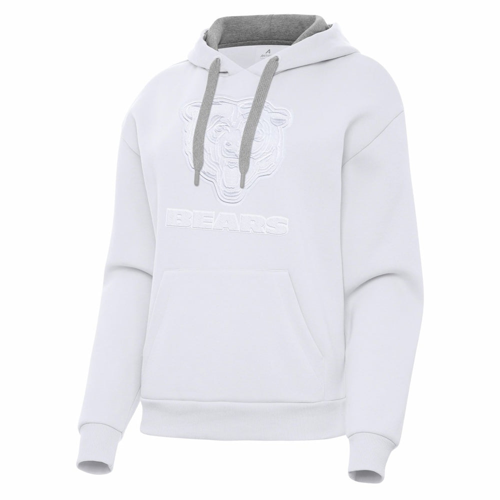 Chicago Bears Antigua Women's Victory Pullover Hoodie - White - NFL