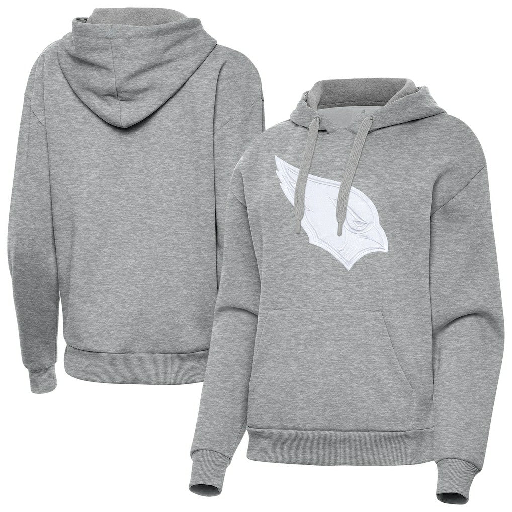 Arizona Cardinals Antigua Women's Victory Pullover Hoodie - Heather Gray - NFL