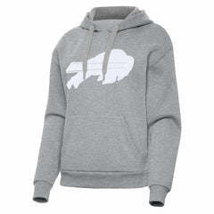 Buffalo Bills Antigua Women's Victory Pullover Hoodie - Heather Gray - NFL