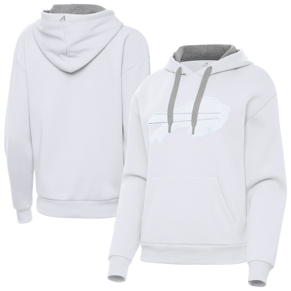 Buffalo Bills Antigua Women's Victory Pullover Hoodie - White - NFL