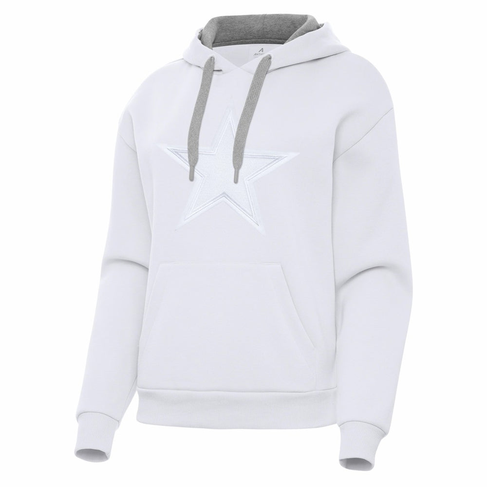 Dallas Cowboys Antigua Women's Victory Pullover Hoodie - White - NFL
