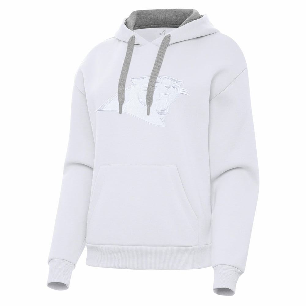 Carolina Panthers Antigua Women's Victory Pullover Hoodie - White - NFL