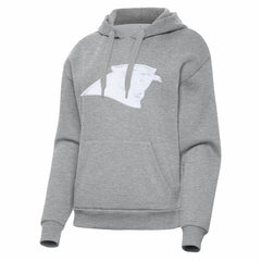 Carolina Panthers Antigua Women's Victory Pullover Hoodie - Heather Gray - NFL