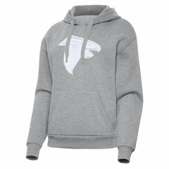 Atlanta Falcons Antigua Women's Victory Pullover Hoodie - Heather Gray - NFL
