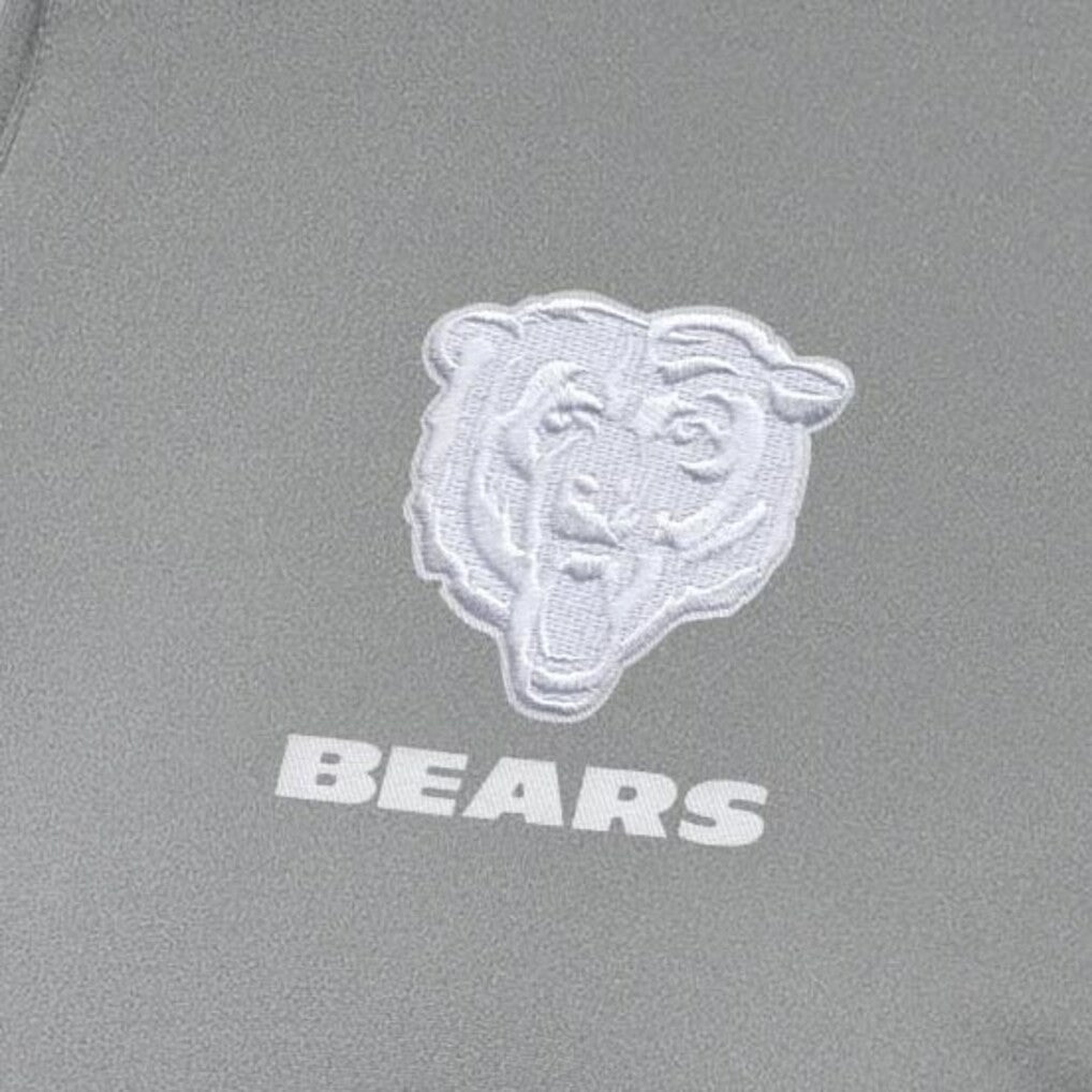 Chicago Bears Antigua Women's Reprocess Quarter-Zip Top - Gray - NFL