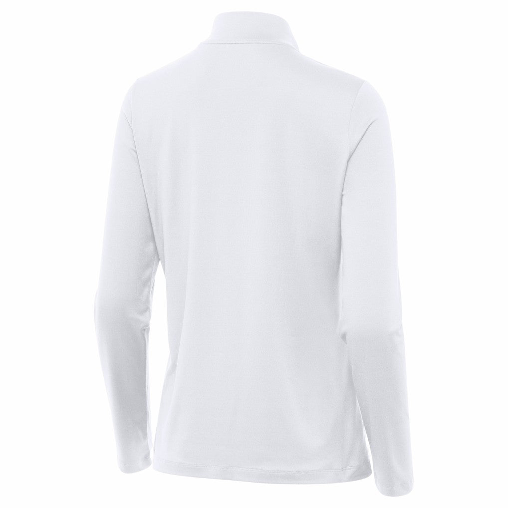 Indianapolis Colts Antigua Women's Reprocess Quarter-Zip Top - White - NFL