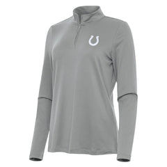 Indianapolis Colts Antigua Women's Reprocess Quarter-Zip Top - Gray - NFL