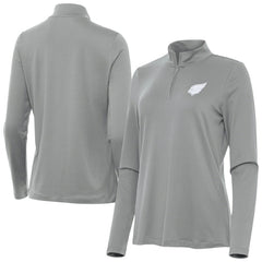 Arizona Cardinals Antigua Women's Reprocess Quarter-Zip Top - Gray - NFL