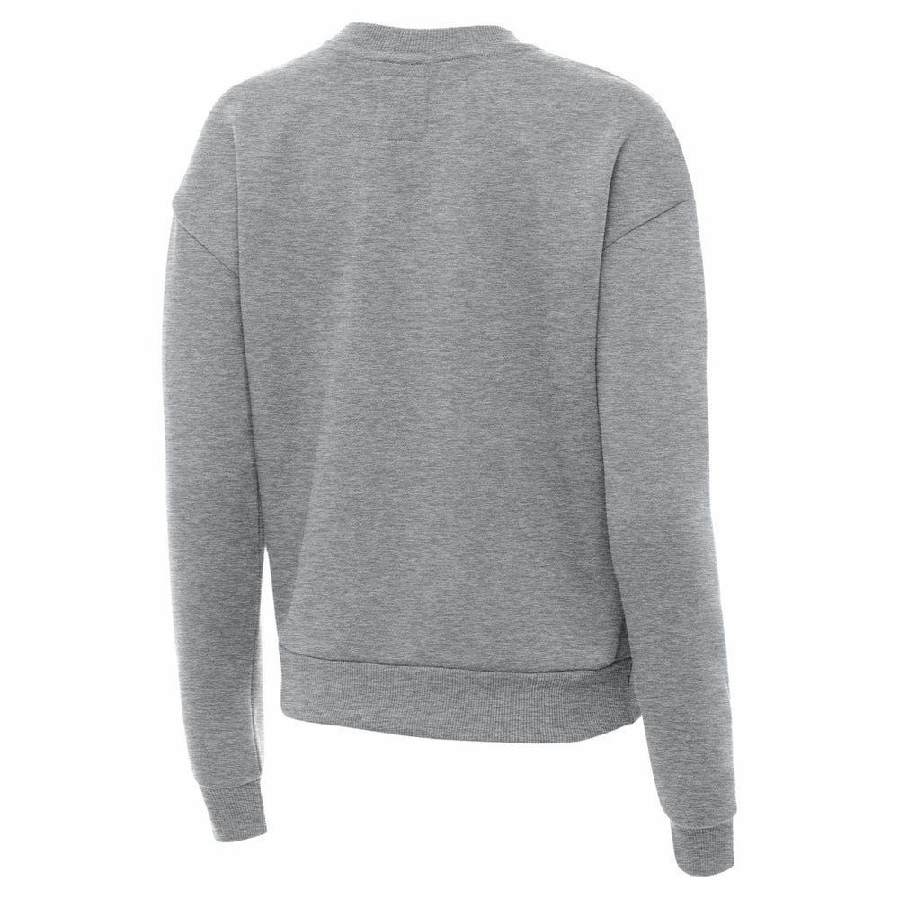 Jacksonville Jaguars Antigua Women's Victory Crew Pullover Sweatshirt - Heather Gray - NFL