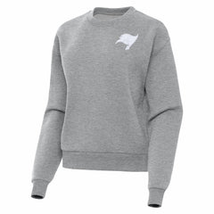 Tampa Bay Buccaneers Antigua Women's Victory Crew Pullover Sweatshirt - Heather Gray - NFL