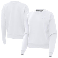 Washington Commanders Antigua Women's Victory Crew Pullover Sweatshirt - White - NFL