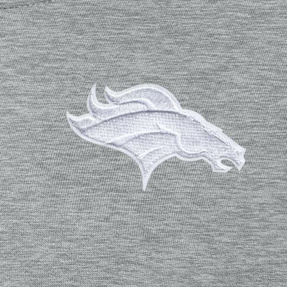Denver Broncos Antigua Women's Victory Crew Pullover Sweatshirt - Heather Gray - NFL