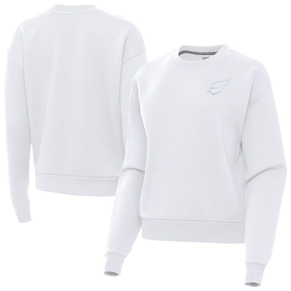Arizona Cardinals Antigua Women's Victory Crew Pullover Sweatshirt - White - NFL