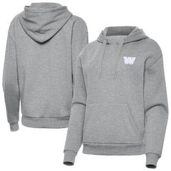Washington Commanders Antigua Women's Victory Pullover Hoodie - Heather Gray - NFL