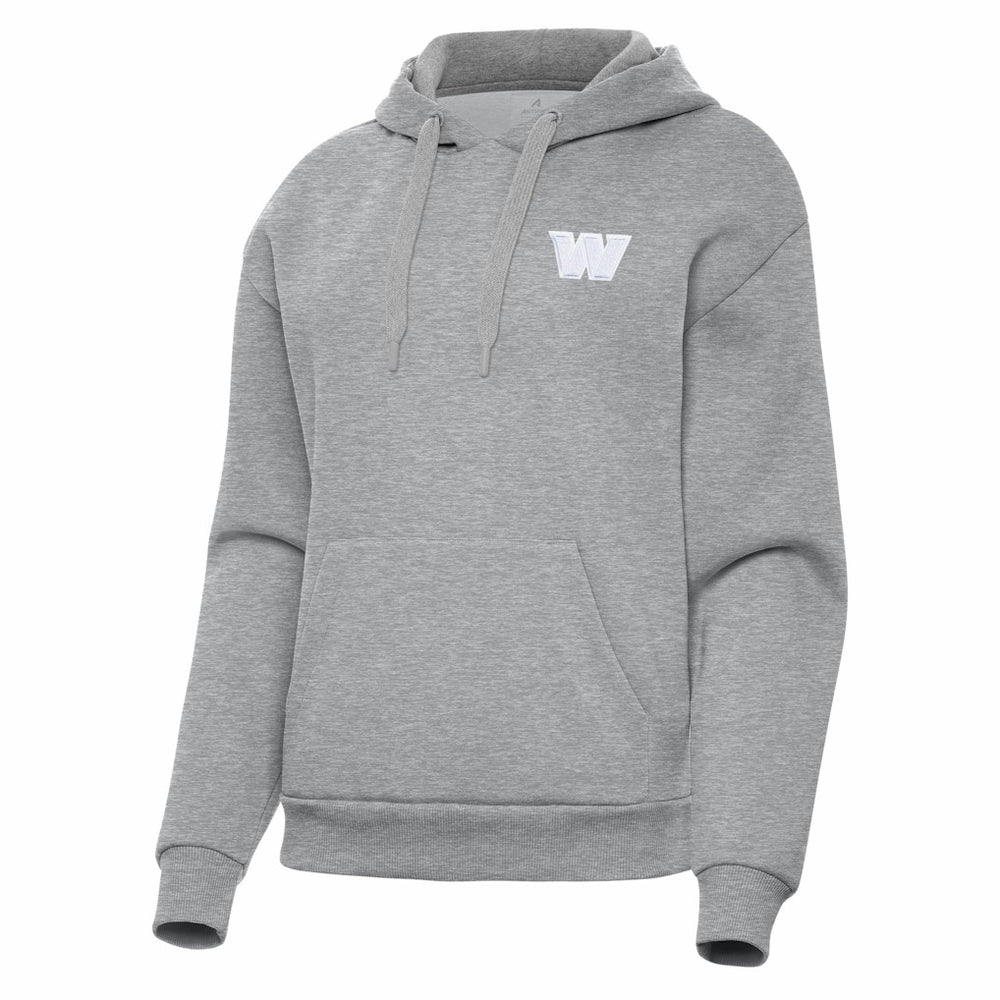 Washington Commanders Antigua Women's Victory Pullover Hoodie - Heather Gray - NFL