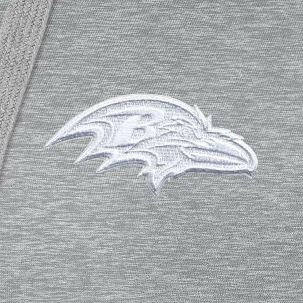 Baltimore Ravens Antigua Women's Victory Pullover Hoodie - Heather Gray - NFL