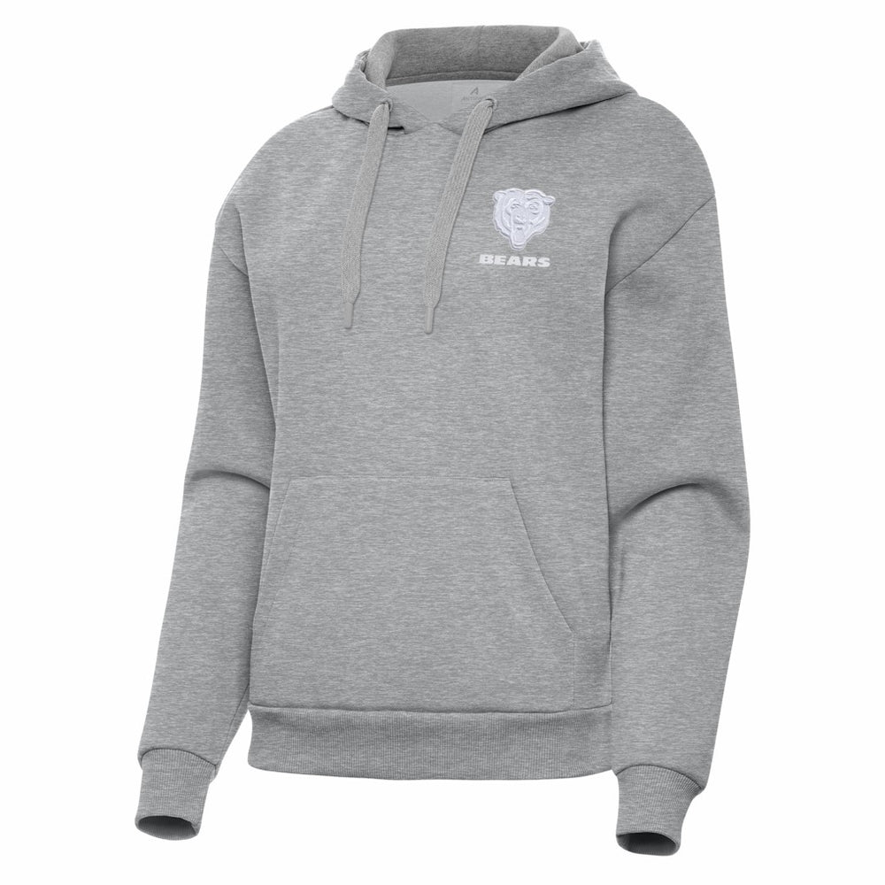 Chicago Bears Antigua Women's Victory Pullover Hoodie - Heather Gray - NFL