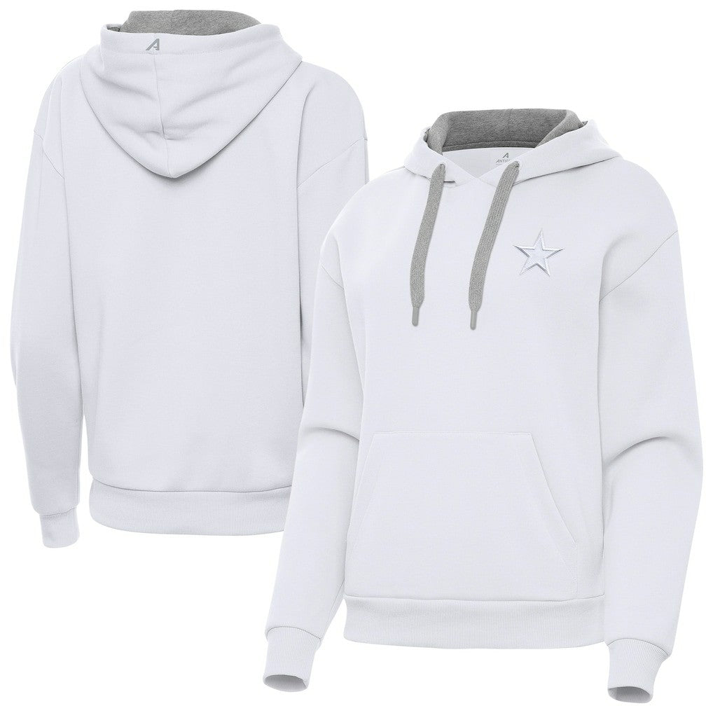 Dallas Cowboys Antigua Women's Victory Pullover Hoodie - White - NFL