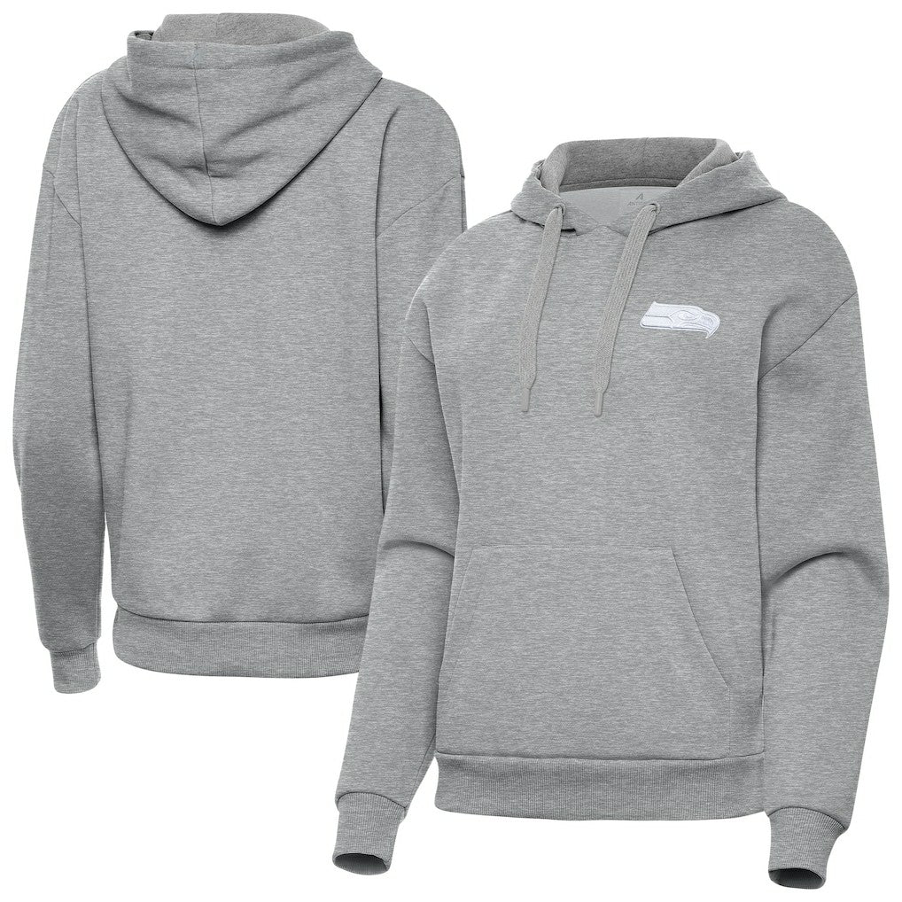 Seattle Seahawks Antigua Women's Victory Pullover Hoodie - Heather Gray - NFL