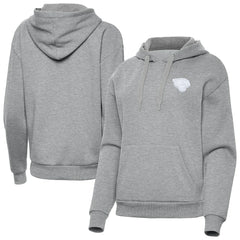 Jacksonville Jaguars Antigua Women's Victory Pullover Hoodie - Heather Gray - NFL