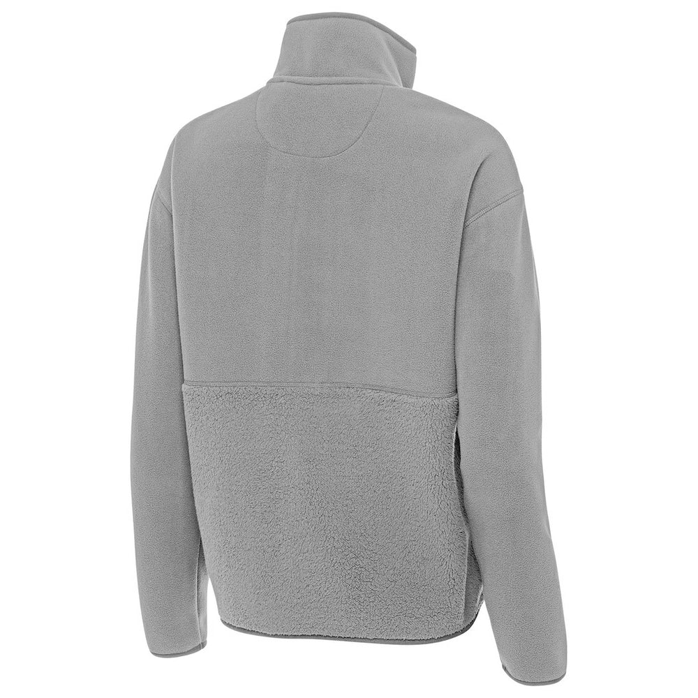 Philadelphia Eagles Antigua Women's Figure Half-Zip Sweatshirt - Gray - NFL