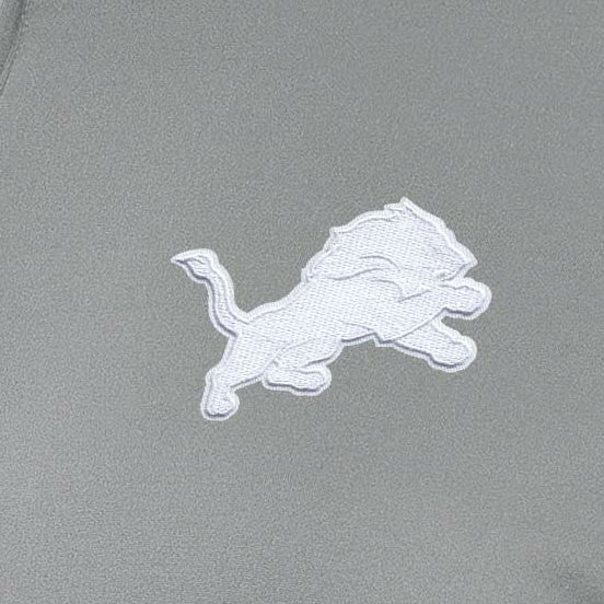 Detroit Lions Antigua Women's Reprocess Quarter-Zip Top - Gray - NFL
