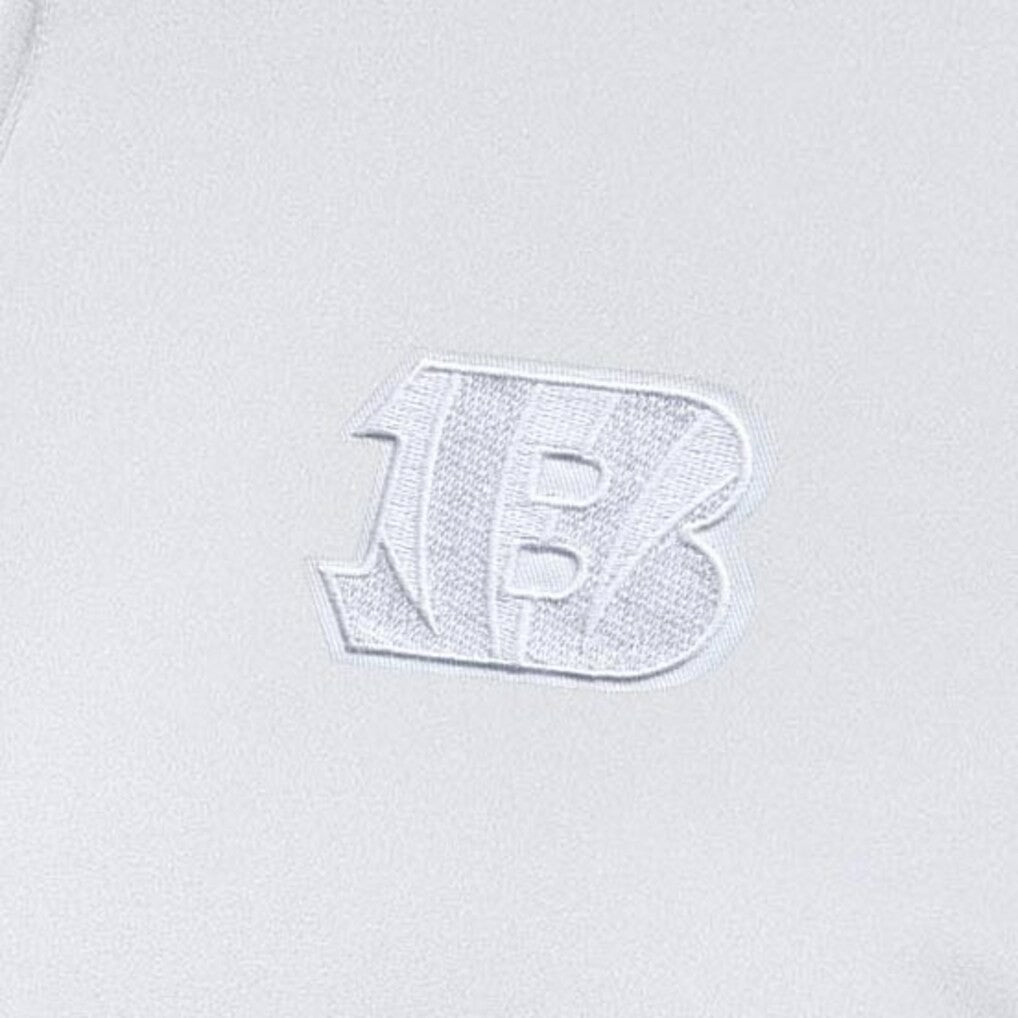 Cincinnati Bengals Antigua Women's Reprocess Quarter-Zip Top - White - NFL