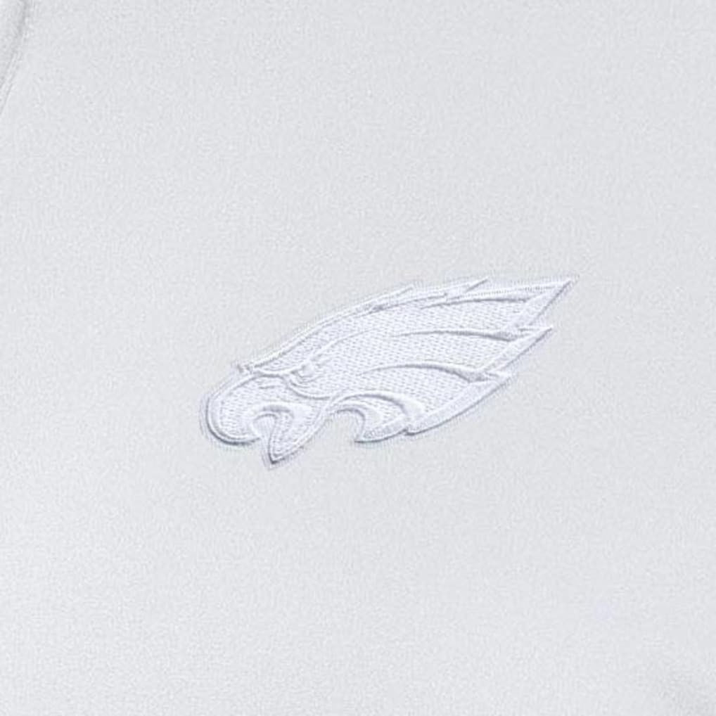 Philadelphia Eagles Antigua Women's Reprocess Quarter-Zip Top - White - NFL