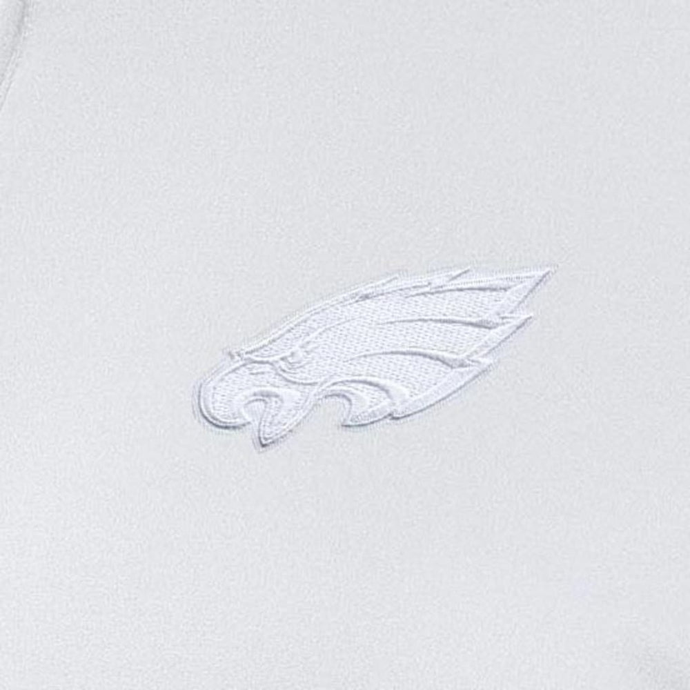 Philadelphia Eagles Antigua Women's Reprocess Quarter-Zip Top - White - NFL
