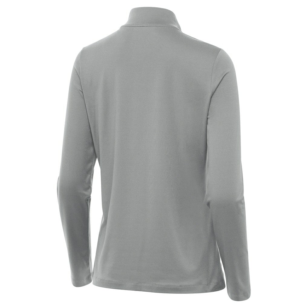 New York Giants Antigua Women's Reprocess Quarter-Zip Top - Gray - NFL